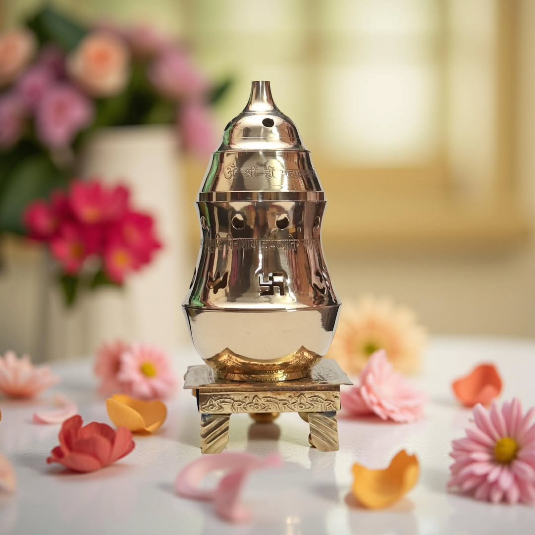 Brass Kapoor Diya (7 inch)