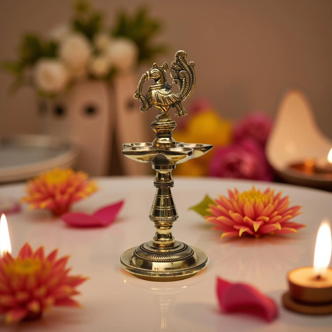 Annam Kuthu Vilakku (8 inch) - Image 4