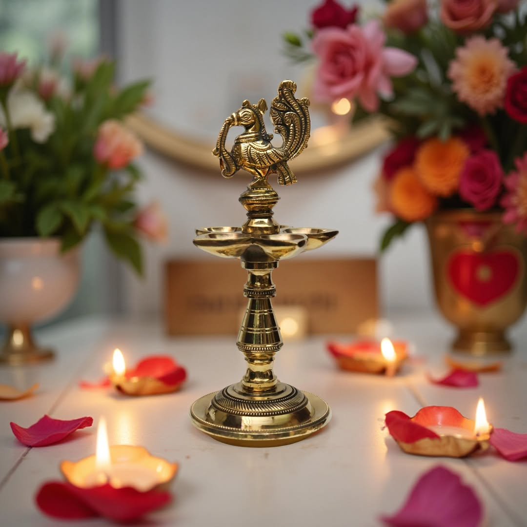 Annam Kuthu Vilakku (8 inch) - Image 2