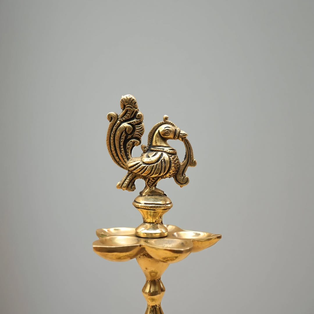 Brass Antique Annam Kuthu Vilakku - Image 2