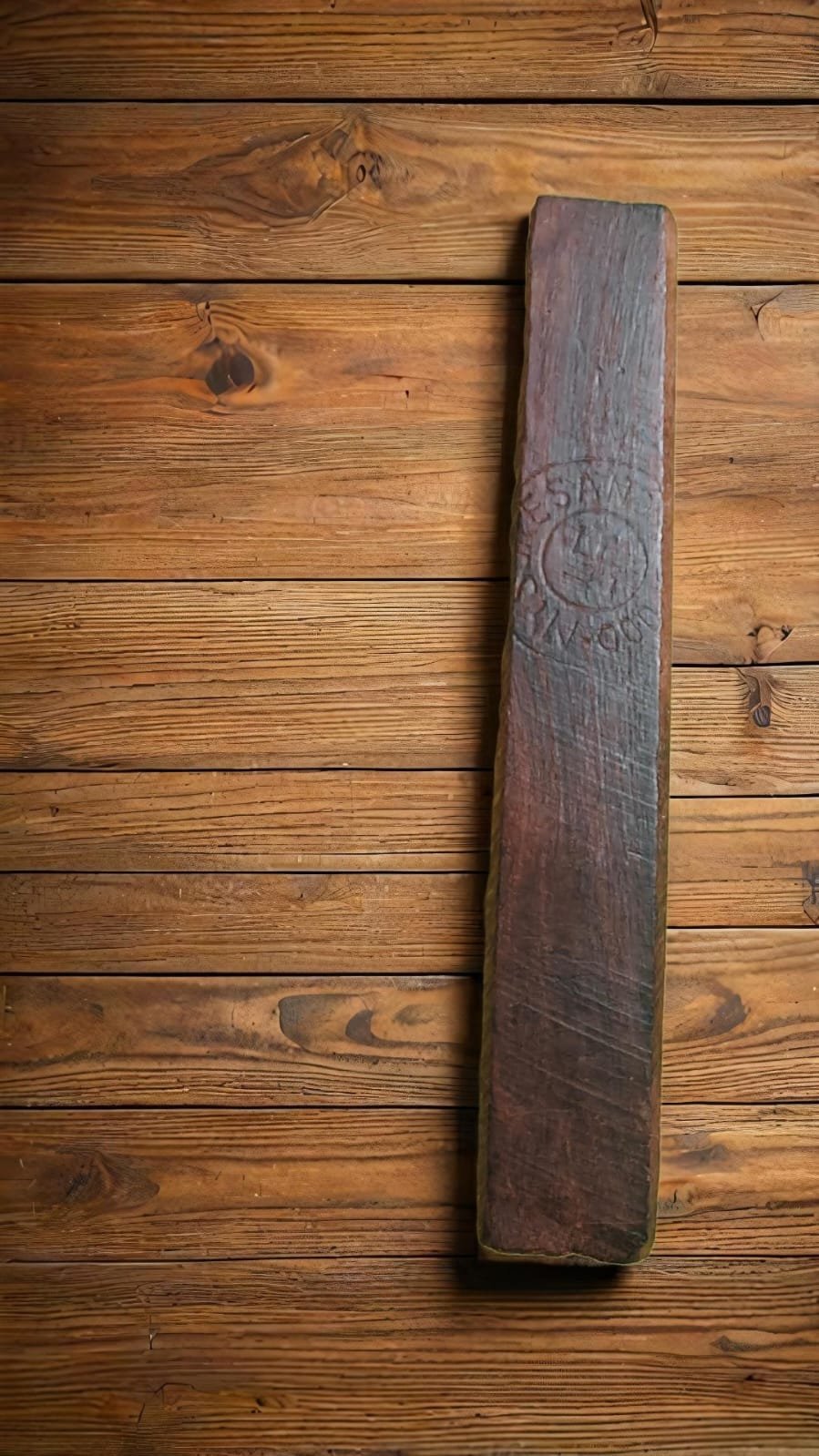 Red Chandan Stick With Rubbing Stone